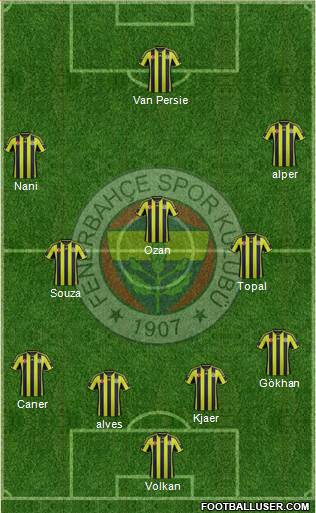 Fenerbahçe SK Formation 2015