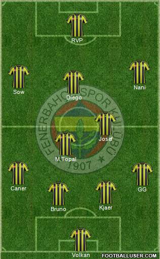 Fenerbahçe SK Formation 2015