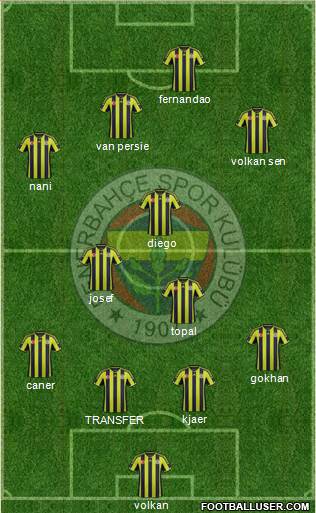 Fenerbahçe SK Formation 2015
