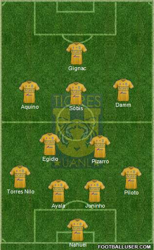 Club Universitario de Nuevo León Formation 2015