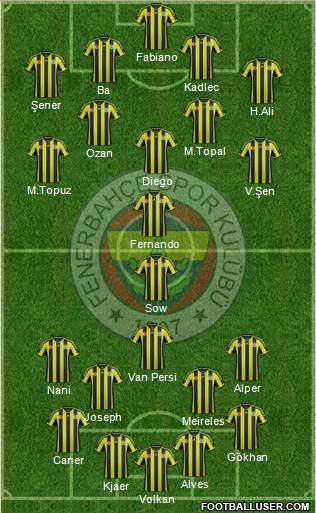 Fenerbahçe SK Formation 2015