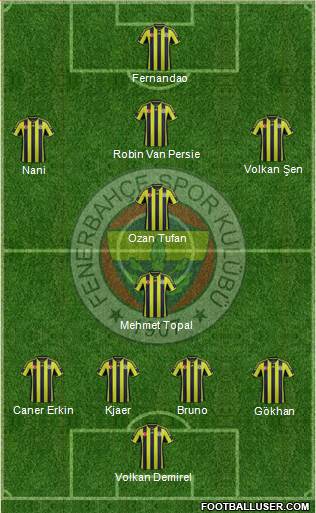 Fenerbahçe SK Formation 2015