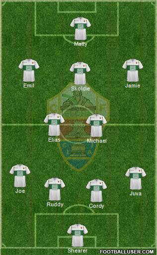 Elche C.F., S.A.D. Formation 2015