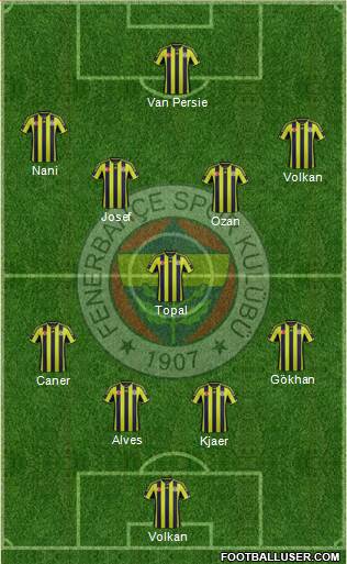 Fenerbahçe SK Formation 2015