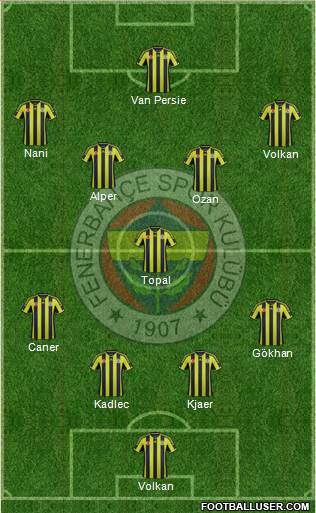 Fenerbahçe SK Formation 2015