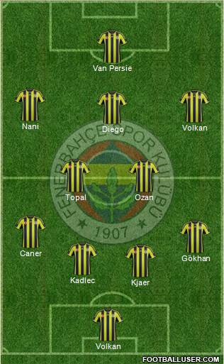 Fenerbahçe SK Formation 2015