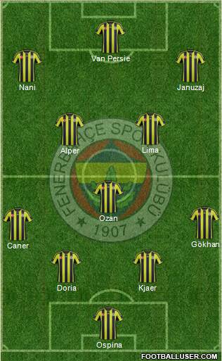 Fenerbahçe SK Formation 2015