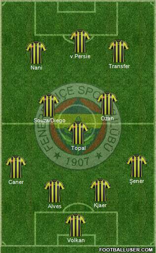 Fenerbahçe SK Formation 2015