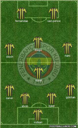 Fenerbahçe SK Formation 2015
