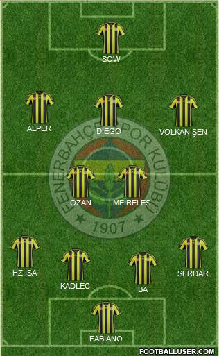Fenerbahçe SK Formation 2015