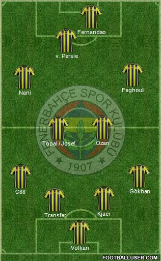 Fenerbahçe SK Formation 2015