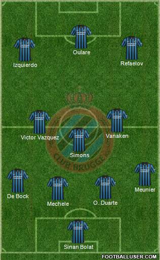 Club Brugge KV Formation 2015