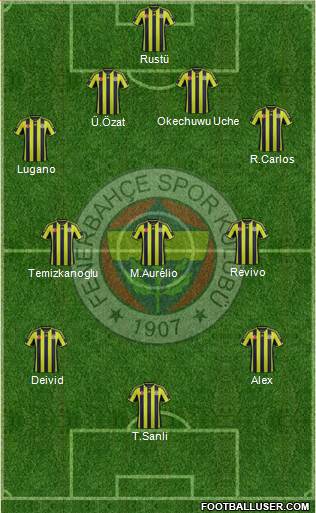 Fenerbahçe SK Formation 2015