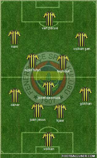 Fenerbahçe SK Formation 2015