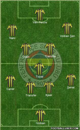 Fenerbahçe SK Formation 2015