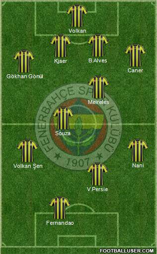 Fenerbahçe SK Formation 2015