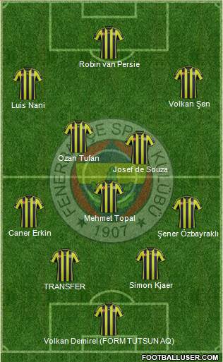 Fenerbahçe SK Formation 2015