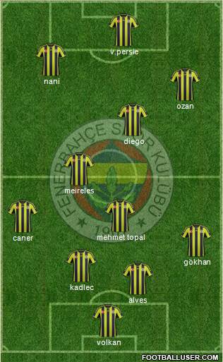Fenerbahçe SK Formation 2015