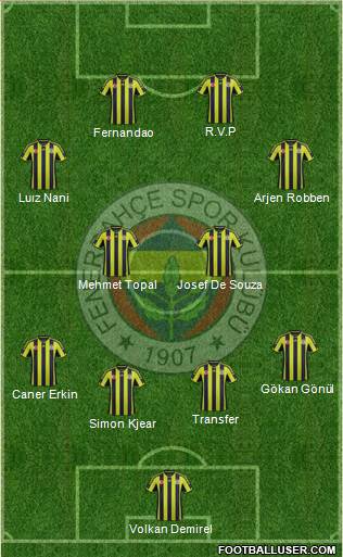 Fenerbahçe SK Formation 2015
