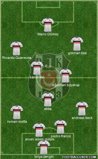 Besiktas JK Formation 2015