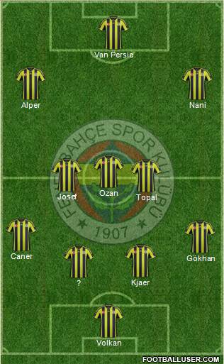 Fenerbahçe SK Formation 2015
