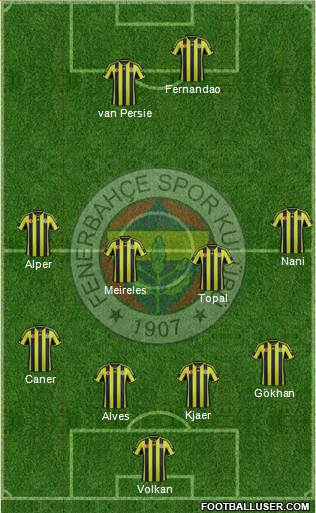 Fenerbahçe SK Formation 2015