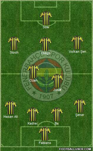 Fenerbahçe SK Formation 2015