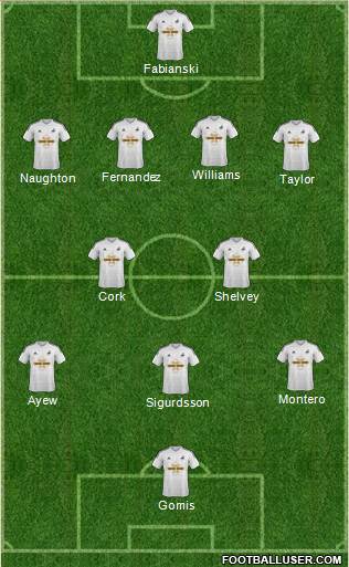 Swansea City Formation 2015