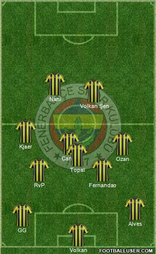 Fenerbahçe SK Formation 2015