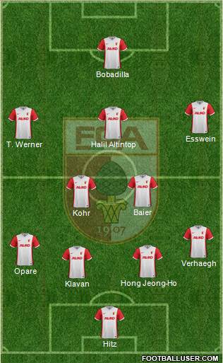 FC Augsburg Formation 2015