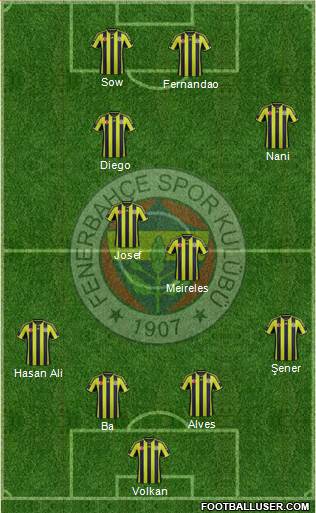 Fenerbahçe SK Formation 2015