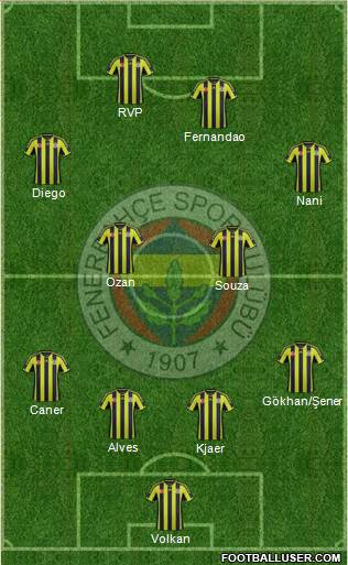Fenerbahçe SK Formation 2015