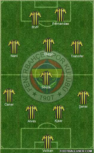 Fenerbahçe SK Formation 2015