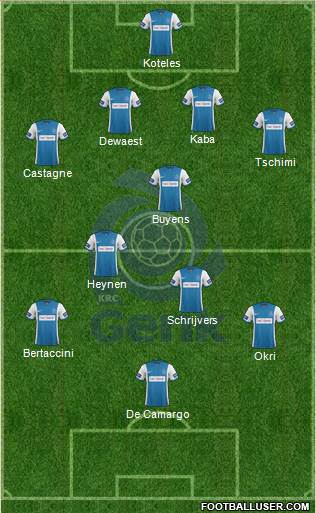 K Racing Club Genk Formation 2015