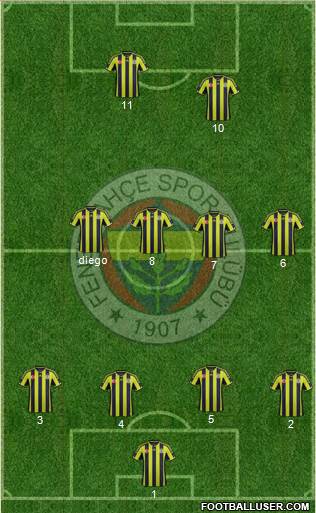 Fenerbahçe SK Formation 2015