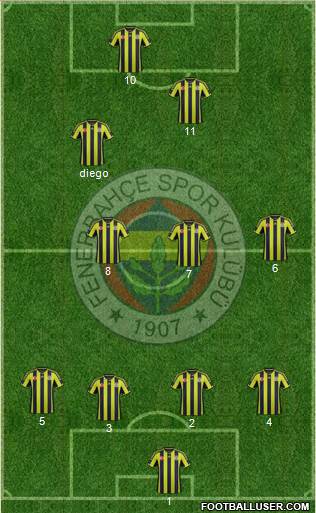 Fenerbahçe SK Formation 2015
