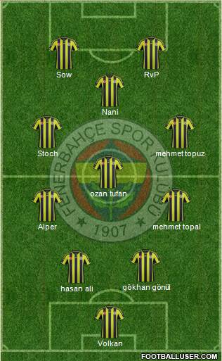 Fenerbahçe SK Formation 2015