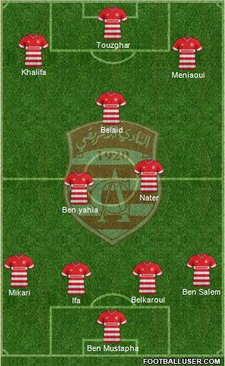 Club Africain Tunis Formation 2015