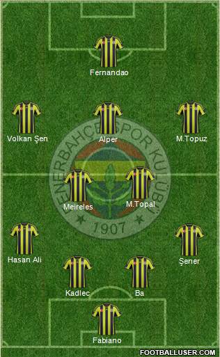 Fenerbahçe SK Formation 2015