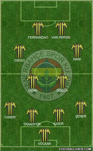 Fenerbahçe SK Formation 2015