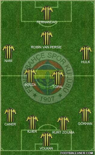 Fenerbahçe SK Formation 2015