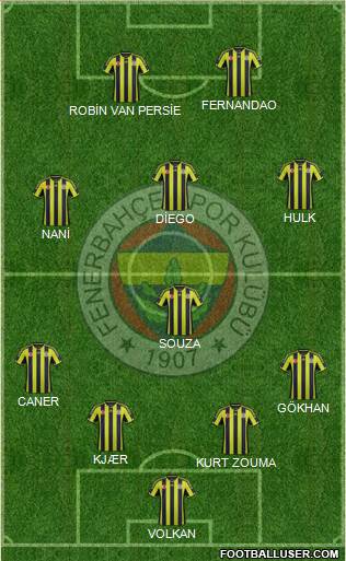 Fenerbahçe SK Formation 2015