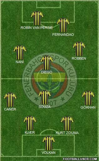 Fenerbahçe SK Formation 2015