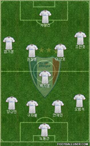 Suwon Samsung Blue Wings Formation 2015