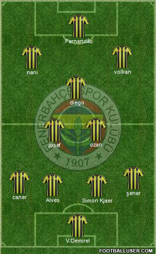 Fenerbahçe SK Formation 2015