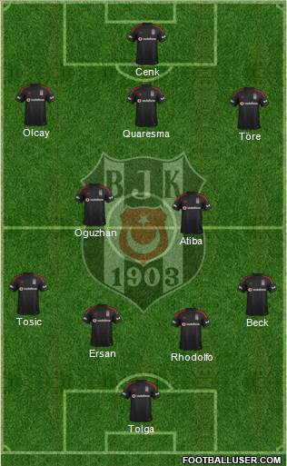 Besiktas JK Formation 2015