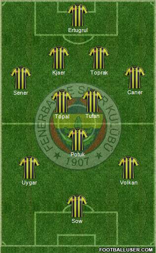 Fenerbahçe SK Formation 2015