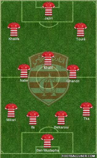 Club Africain Tunis Formation 2015