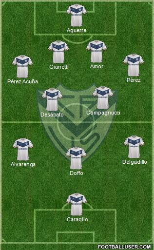 Vélez Sarsfield Formation 2015