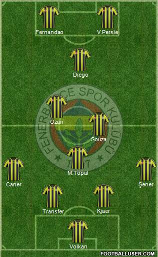 Fenerbahçe SK Formation 2015